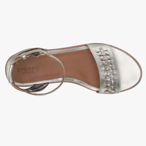 Sperry Women's Seaport City Sandal Ankle Strap Woven Leather Sandal Size 9.5 NEW - Picture 14 of 15